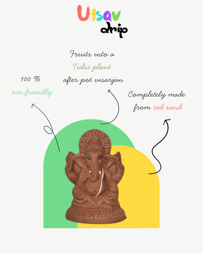 Eco-friendly Plantable Ganesh Idol