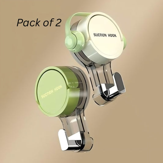 Suction Based Wall Hooks (Pack of 2)
