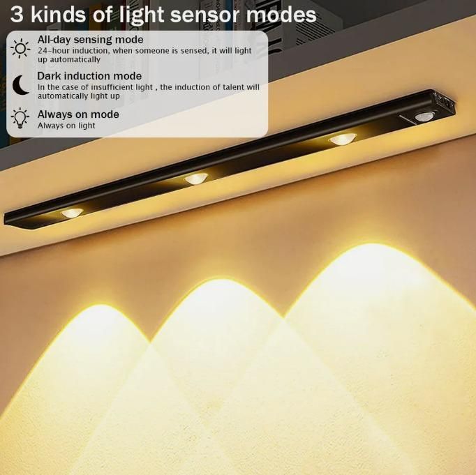 LED Motion Sensor Light Strip With USB Rechargeable