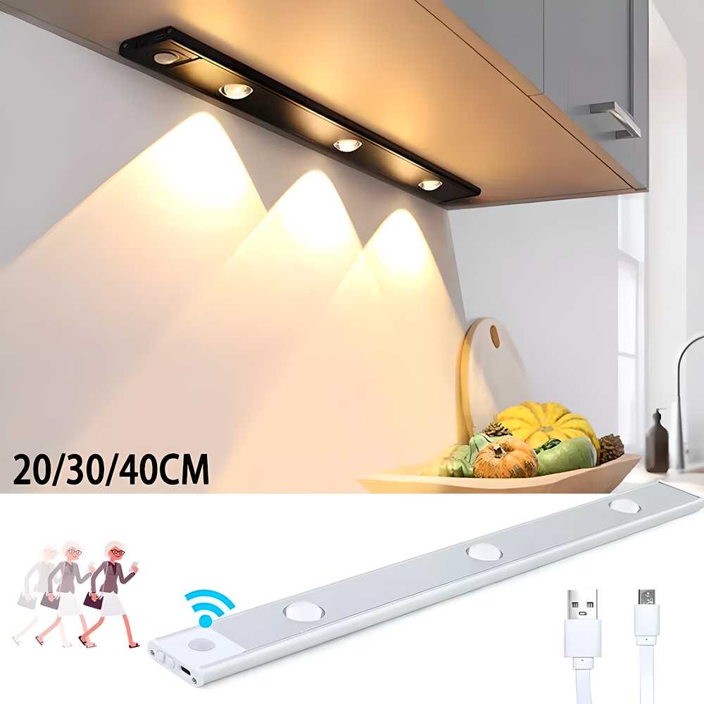 LED Motion Sensor Light Strip With USB Rechargeable