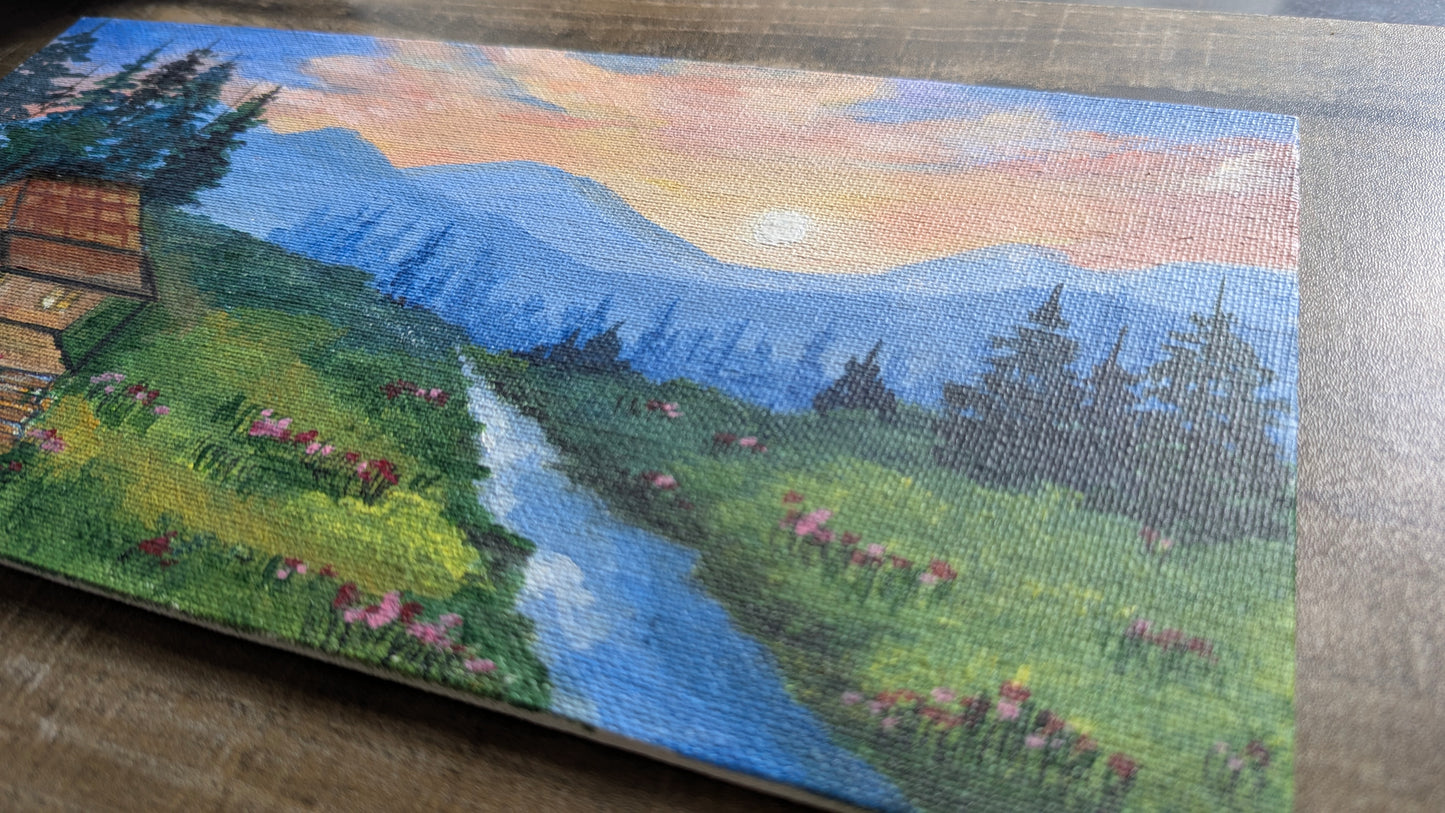 Painting - A peaceful village