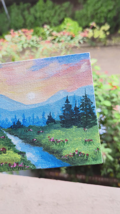 Painting - A peaceful village