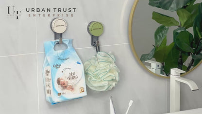 Suction Based Wall Hooks (Pack of 2)